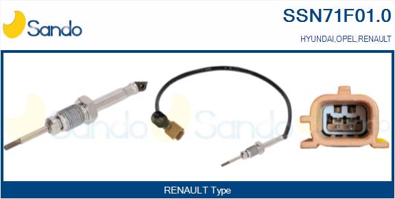 Sensore, temperatura gas scarico SANDO SSN71F01.0