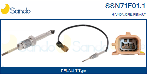 Sensore, temperatura gas scarico SANDO SSN71F01.1