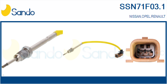 Sensore, temperatura gas scarico SANDO SSN71F03.1