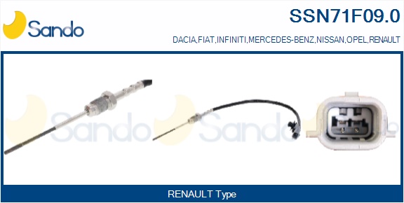 Sensore, temperatura gas scarico SANDO SSN71F09.0