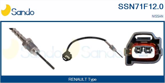 Sensore, temperatura gas scarico SANDO SSN71F12.0