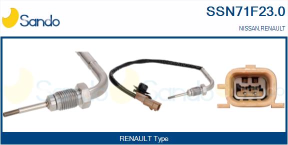 Sensore, temperatura gas scarico SANDO SSN71F23.0