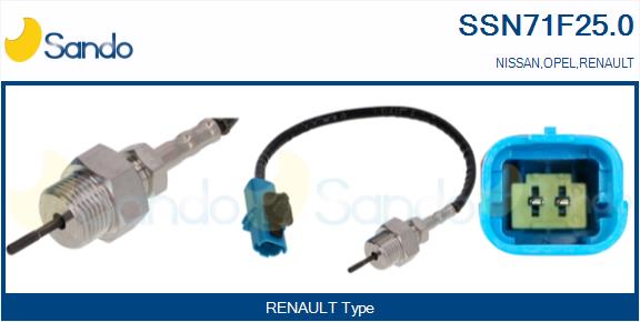 Sensore, temperatura gas scarico SANDO SSN71F25.0
