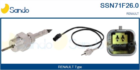 Sensore, temperatura gas scarico SANDO SSN71F26.0