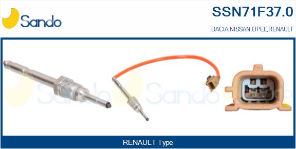 Sensore, temperatura gas scarico SANDO SSN71F37.0