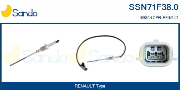 Sensore, temperatura gas scarico SANDO SSN71F38.0