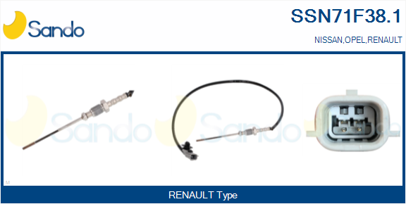 Sensore, temperatura gas scarico SANDO SSN71F38.1