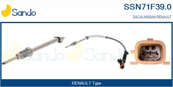 Sensore, temperatura gas scarico SANDO SSN71F39.0