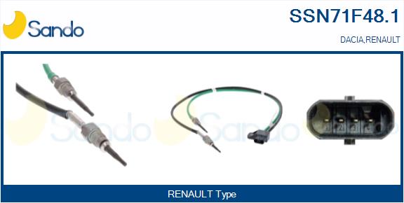 Sensore, temperatura gas scarico SANDO SSN71F48.1