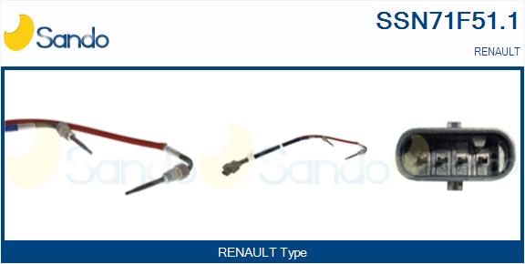 Sensore, temperatura gas scarico SANDO SSN71F51.1
