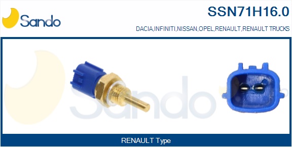 Sensore, temperatura refrigerante SANDO SSN71H16.0