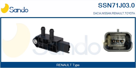 Sensore, pressione gas scarico SANDO SSN71J03.0