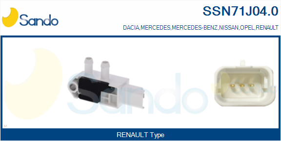 Sensore, pressione gas scarico SANDO SSN71J04.0