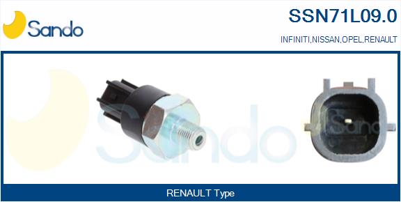 Interruttore a pressione olio SANDO SSN71L09.0
