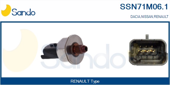 Sensore, pressione carburante SANDO SSN71M06.1