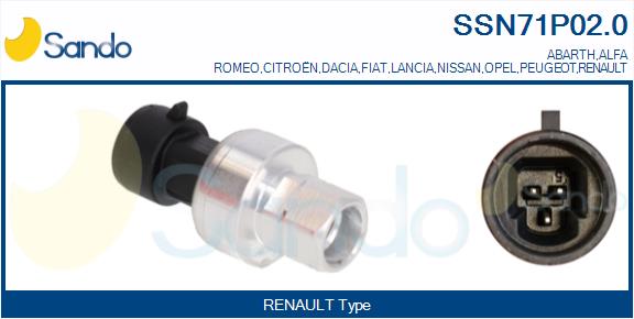Interruttore a pressione, climatizzatore SANDO SSN71P02.0
