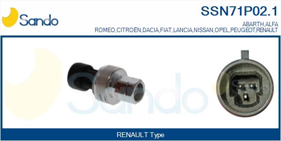 Interruttore a pressione, climatizzatore SANDO SSN71P02.1