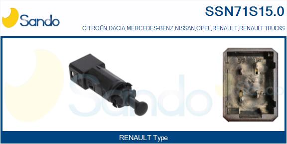 Interruttore luce freno SANDO SSN71S15.0