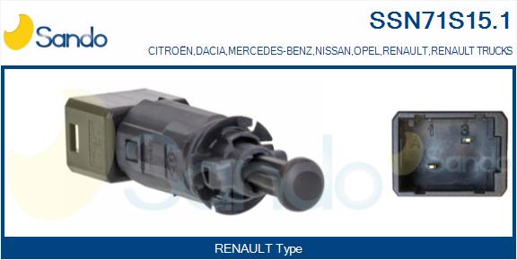 Interruttore luce freno SANDO SSN71S15.1