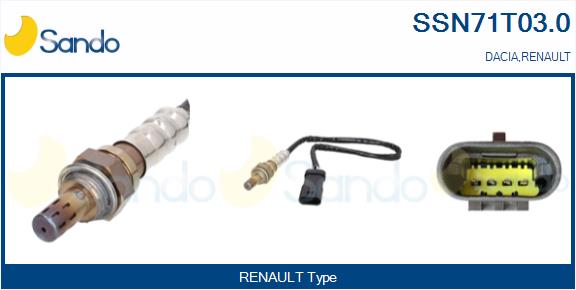Sonda lambda SANDO SSN71T03.0