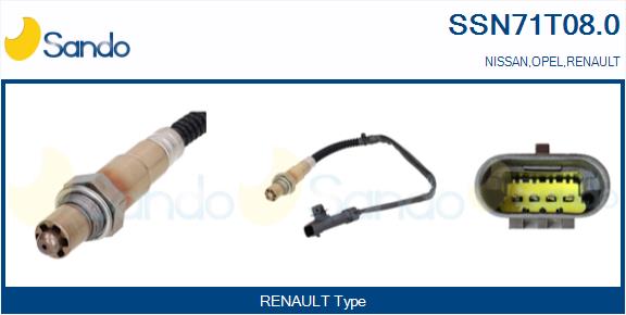 Sonda lambda SANDO SSN71T08.0
