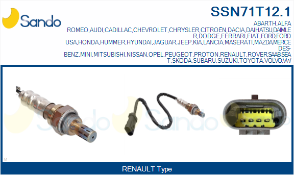 Sonda lambda SANDO SSN71T12.1