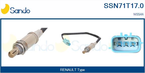 Sonda lambda SANDO SSN71T17.0