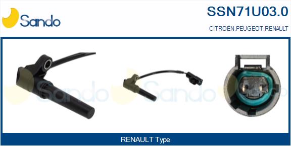 Sensore n. giri, cambio automatico SANDO SSN71U03.0
