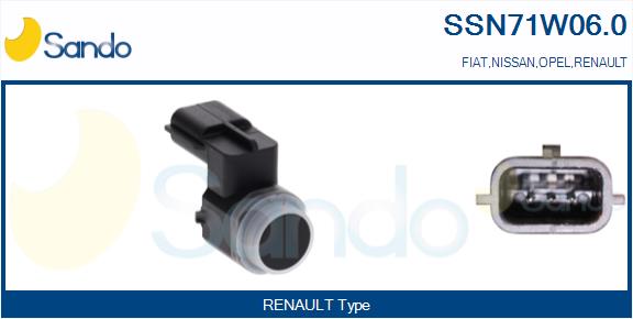 Sensore, assistenza parcheggio SANDO SSN71W06.0