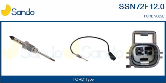 Sensore, temperatura gas scarico SANDO SSN72F12.0