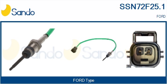 Sensore, temperatura gas scarico SANDO SSN72F25.1