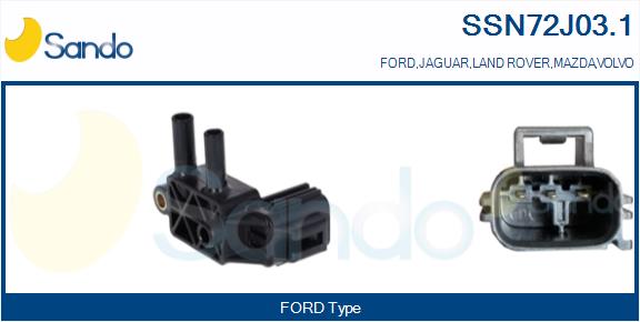 Sensore, pressione gas scarico SANDO SSN72J03.1