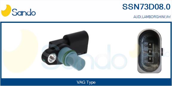 Sensore, posizione albero a camme SANDO SSN73D08.0