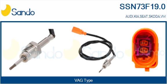 Sensore, temperatura gas scarico SANDO SSN73F19.0