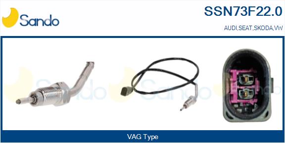 Sensore, temperatura gas scarico SANDO SSN73F22.0