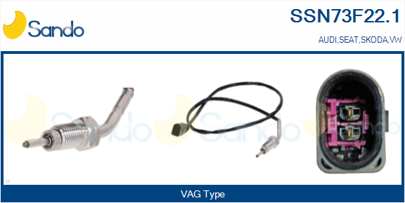 Sensore, temperatura gas scarico SANDO SSN73F22.1