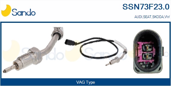 Sensore, temperatura gas scarico SANDO SSN73F23.0