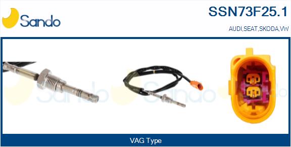 Sensore, temperatura gas scarico SANDO SSN73F25.1