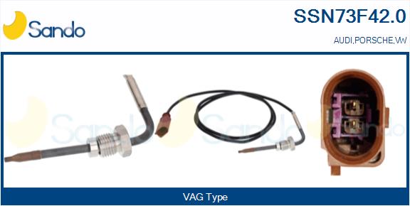 Sensore, temperatura gas scarico SANDO SSN73F42.0