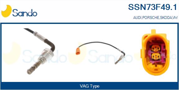 Sensore, temperatura gas scarico SANDO SSN73F49.1