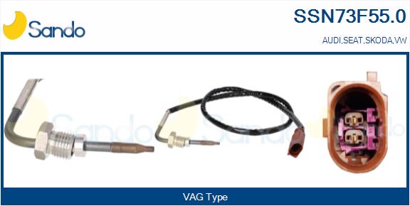 Sensore, temperatura gas scarico SANDO SSN73F55.0