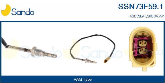 Sensore, temperatura gas scarico SANDO SSN73F59.1