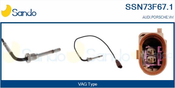 Sensore, temperatura gas scarico SANDO SSN73F67.1