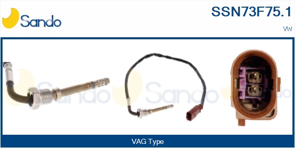 Sensore, temperatura gas scarico SANDO SSN73F75.1