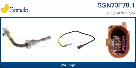Sensore, temperatura gas scarico SANDO SSN73F78.1