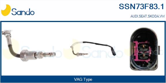 Sensore, temperatura gas scarico SANDO SSN73F83.1