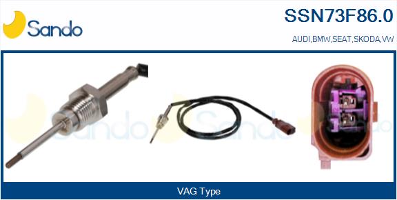 Sensore, temperatura gas scarico SANDO SSN73F86.0