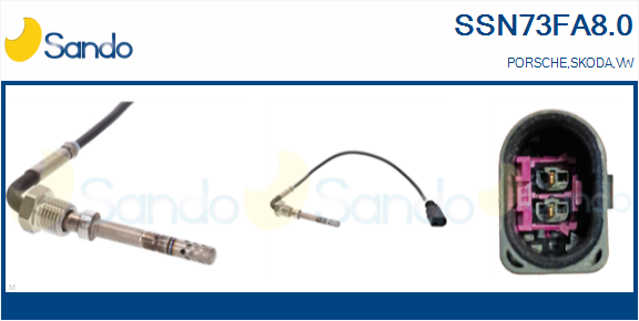 Sensore, temperatura gas scarico SANDO SSN73FA8.0
