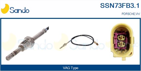 Sensore, temperatura gas scarico SANDO SSN73FB3.1