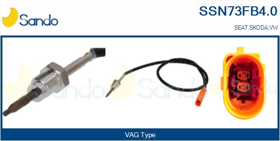 Sensore, temperatura gas scarico SANDO SSN73FB4.0